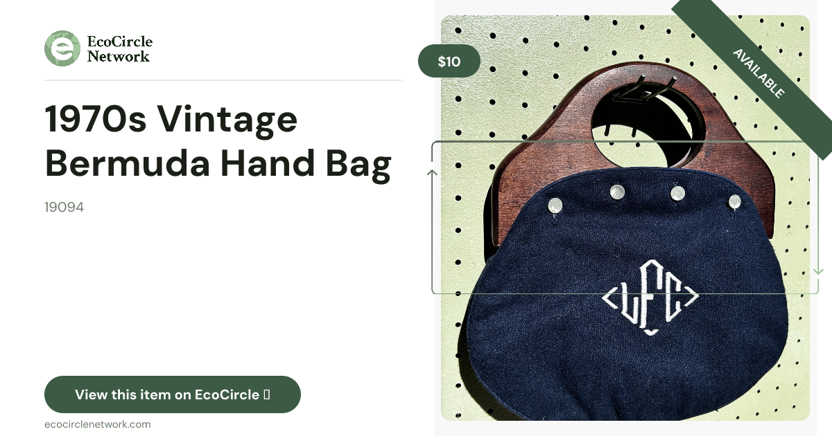 1970s Vintage Bermuda Hand Bag in 19094