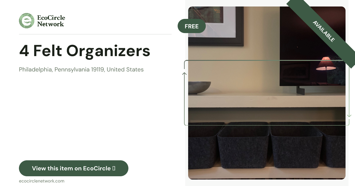 4 Felt Organizers