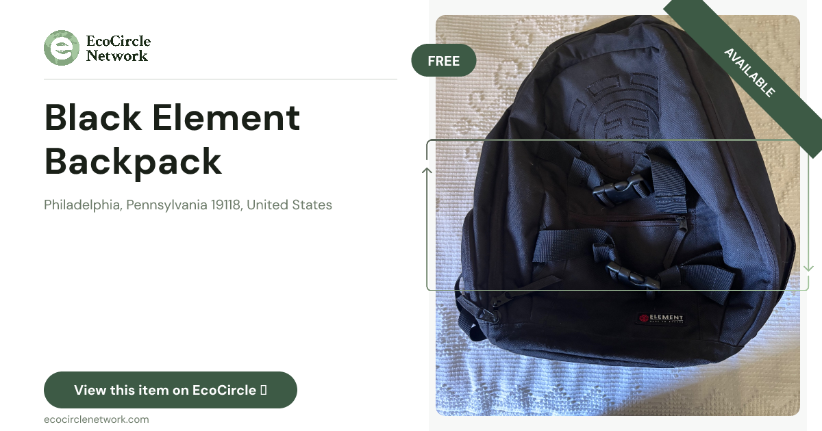 Black Element Backpack