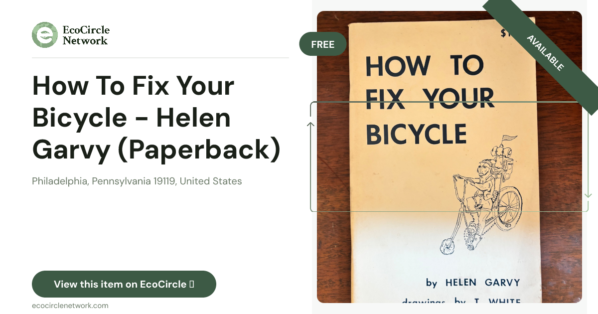 How To Fix Your Bicycle - Helen Garvy (Paperback) in Phil...