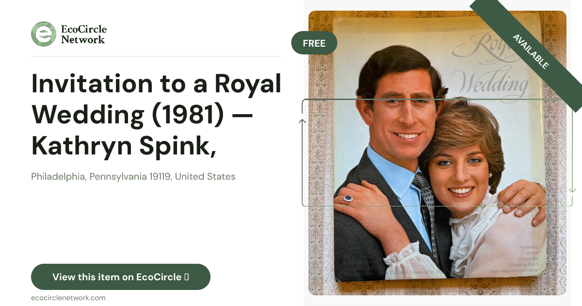Invitation to a Royal Wedding (1981) — Kathryn Spink, Col...