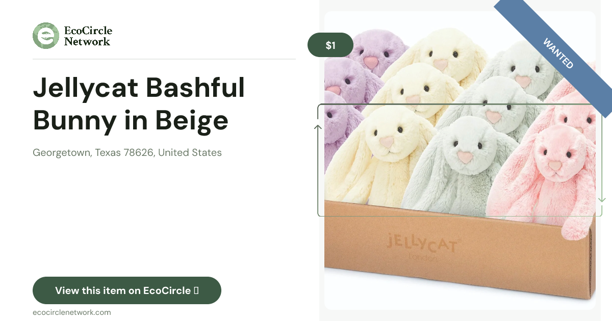 Jellycat Bashful Bunny in Beige