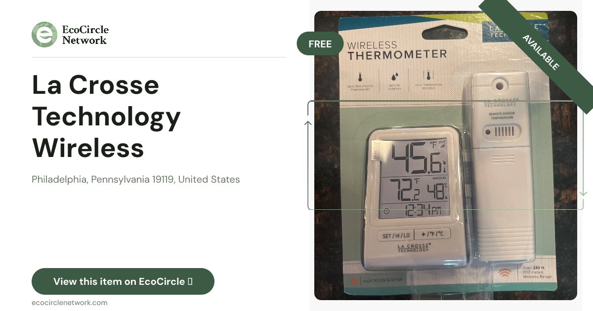 La Crosse Technology Wireless Thermometer 308-1409WT-CBP ...