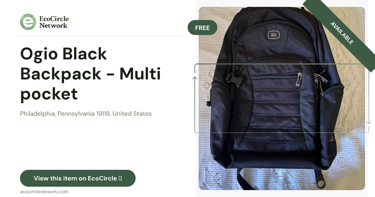 Ogio Black Backpack - Multi pocket