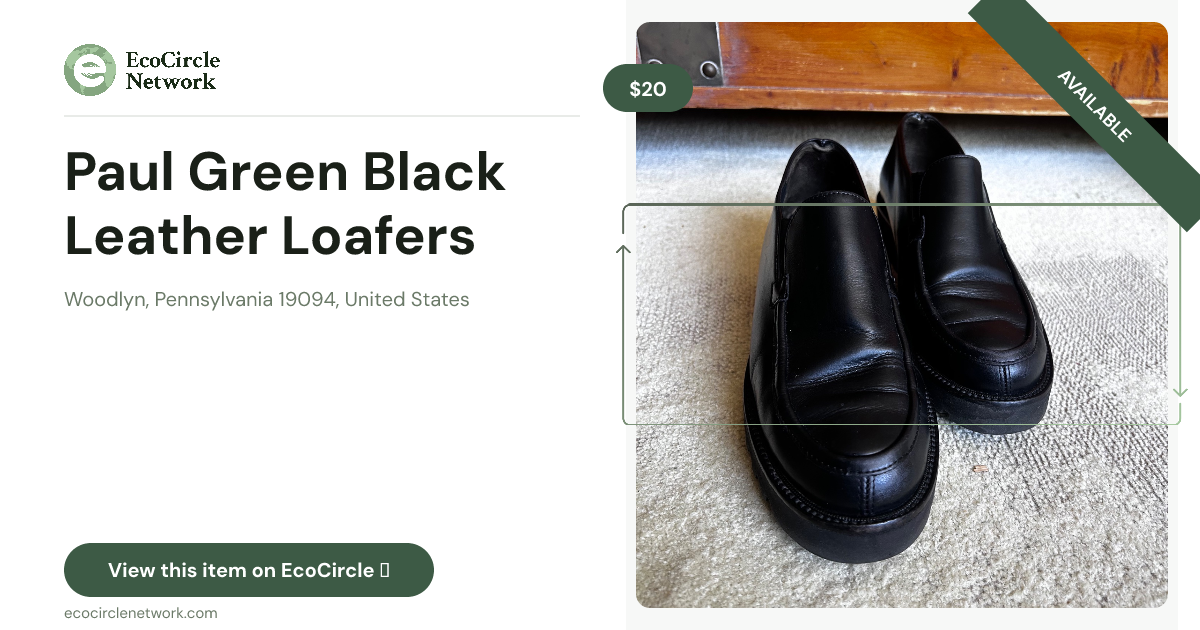 Paul Green Black Leather Loafers in Woodlyn, Pennsylvania...