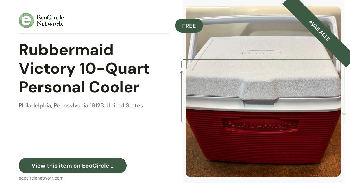 Rubbermaid Victory 10-Quart Personal Cooler (Red/White)