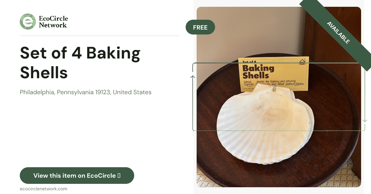 Set of 4 Baking Shells