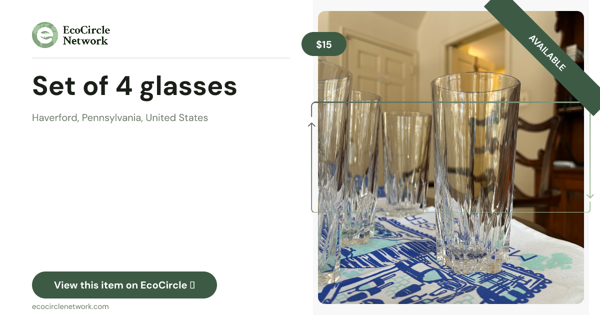 Set of 4 glasses