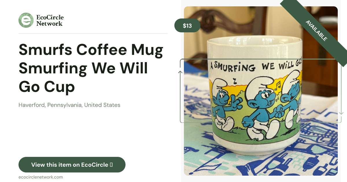 Smurfs Coffee Mug Smurfing We Will Go Cup