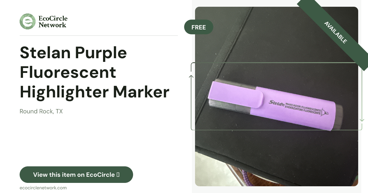 Stelan Purple Fluorescent Highlighter Marker