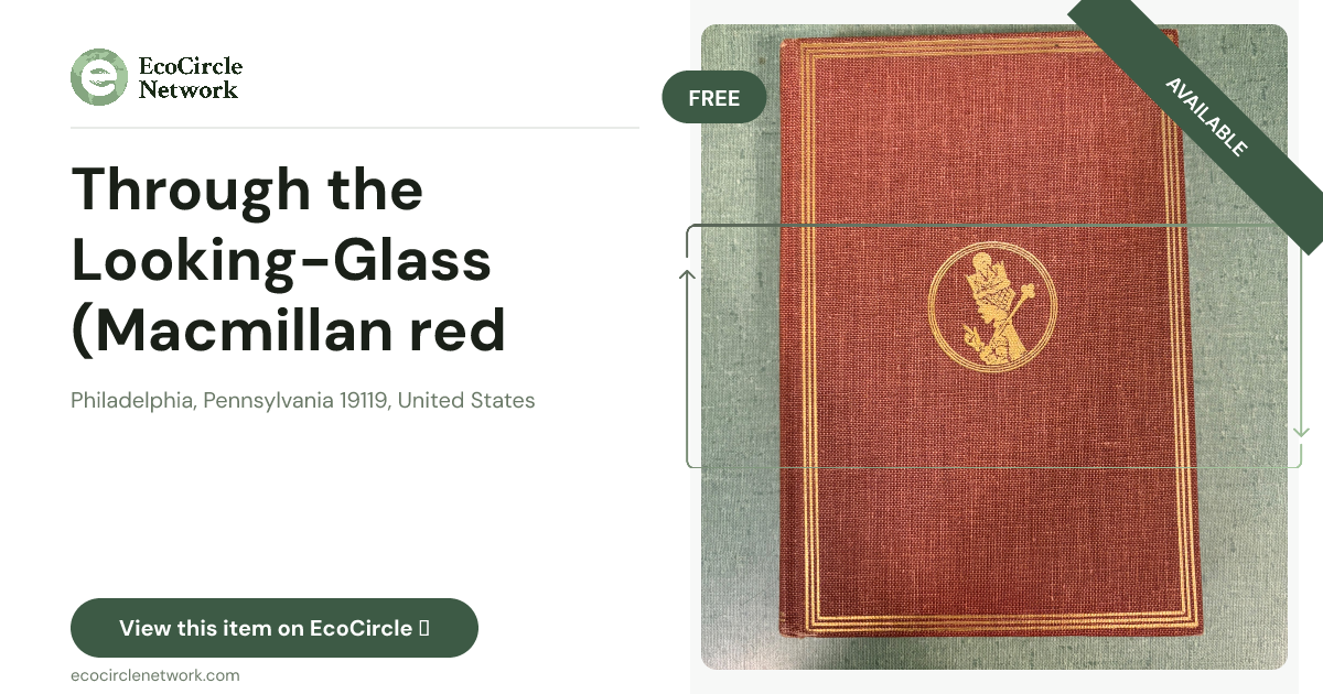 Through the Looking-Glass (Macmillan red cloth, Tenniel i...