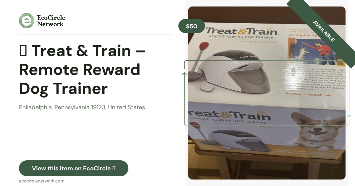 🐾 Treat & Train – Remote Reward Dog Trainer