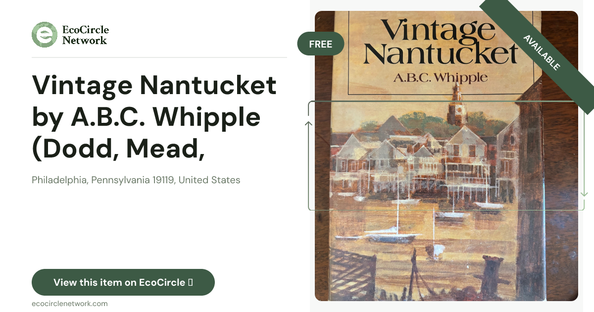 Vintage Nantucket by A.B.C. Whipple (Dodd, Mead, hardcove...