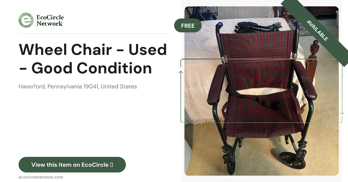 Wheel Chair - Used - Good Condition